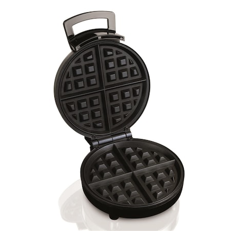 Razoredge 1 Waffle Stainless Steel Belgian Waffle Maker, Black & Silver RA2514741